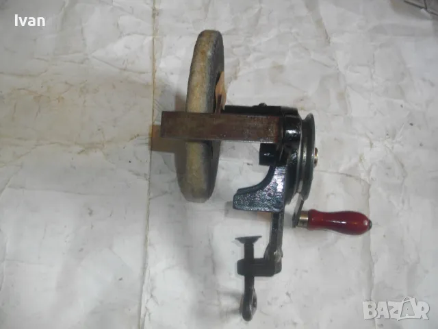 SAAB Немски РЪЧЕН ШМИРГЕЛ ф125-150мм Старо качество Отличен Масивен, снимка 6 - Други инструменти - 47365123