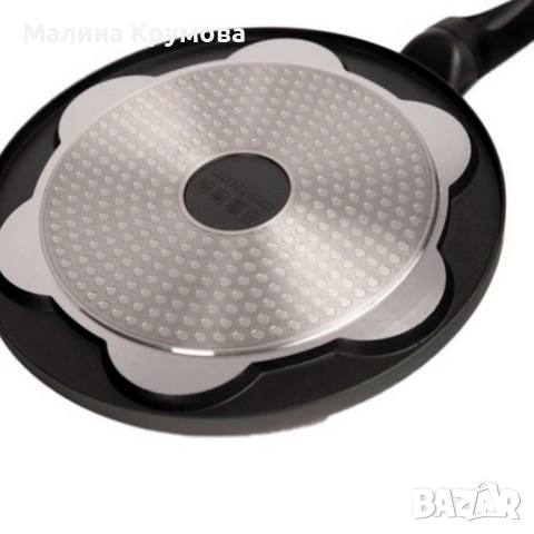 Тиган за 7 палачинки Ø28 см Cheffinger – мраморно незалепващо покритие, индукционен, снимка 4 - Други стоки за дома - 53167492