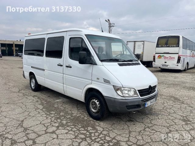 Мерцедес Спринтер 213,климатик,9 места, снимка 3 - Бусове и автобуси - 52715156