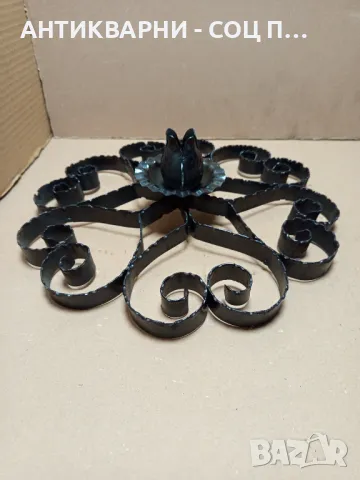 Стар Ръчно Кован Метален Орнамент., снимка 3 - Антикварни и старинни предмети - 49276872