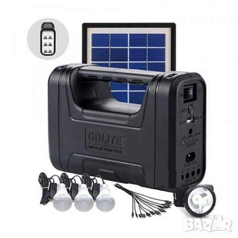 LED Соларна система за осветление GD LITE-GD8007-зарядно за телефон, снимка 5 - Соларни лампи - 32891834