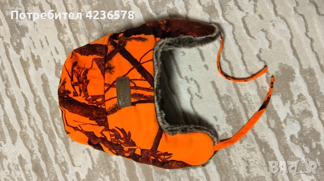 Ушанка-оранжев камуфлаж, снимка 4 - Екипировка - 53146386