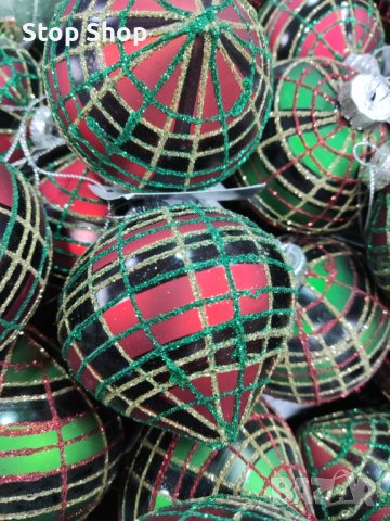 Стъклени коледни топки , снимка 2 - Декорация за дома - 42992366