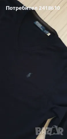 POLO Ralph Lauren V - Neck Sweather Wool /Merino Mens Size XL НОВО! ОРИГИНАЛ! Мъжки Пуловер!