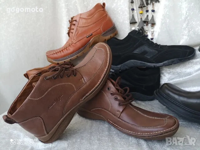 Боти, мъжки боти НОВИ, 💯% ВИСОКОКАЧЕСТВЕНА ЕСТЕСТВЕНА КОЖА , снимка 13 - Мъжки боти - 47426013