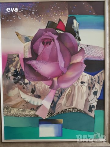 Уникална картина от Данелина Косева Батик естествена коприна, снимка 2 - Картини - 38540724