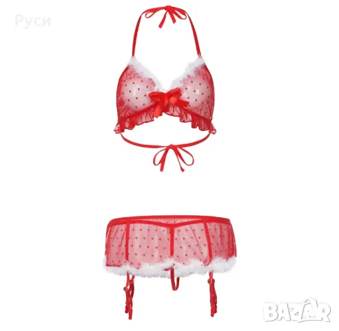 Секси коледно бельо, снимка 4 - Бельо - 48122464