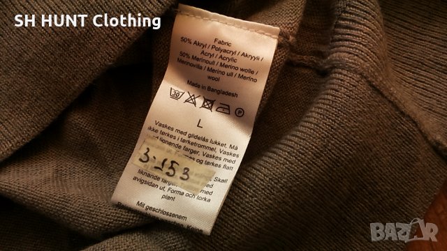 Dressmann of NORWAY 50% Merino Wool 50% Akryl за лов риболов и туризъм размер L термо блуза - 56, снимка 9 - Пуловери - 35643792
