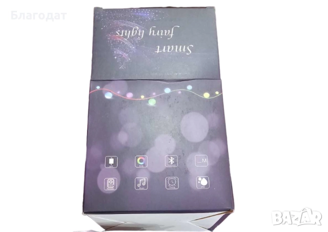 Многоцветни лампички с флашка, дистанционно и приложение за телефона / Поставяте края лампичките на , снимка 4 - Декорация за дома - 52430242