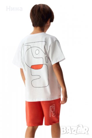 Уникален комплект NK в бяло и червено , снимка 2 - Детски комплекти - 39569166