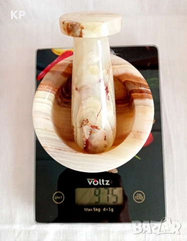 Красиво хаванче с пестик от мраморен оникс , снимка 5 - Аксесоари за кухня - 51526036