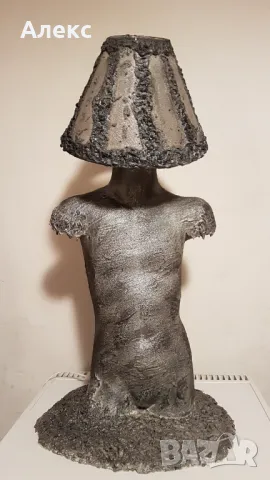 Авторска лампа, лампион– Масивна, 80см!, снимка 2 - Настолни лампи - 48422650