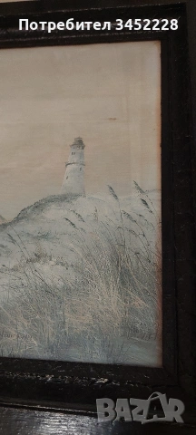 картина репродукция рамка дървена 84см 64см, снимка 2 - Картини - 53233519