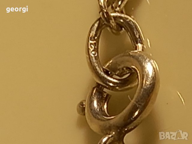 сребърно колие с тигрово око, снимка 4 - Колиета, медальони, синджири - 43700721