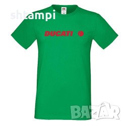 Мъжка Тениска Ducati Лого,състезание, Писта,Дукати, снимка 5 - Тениски - 36998821