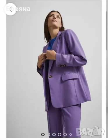 YAS нов с етикет наситено лилав блейзър размер М, снимка 2 - Сака - 47536423