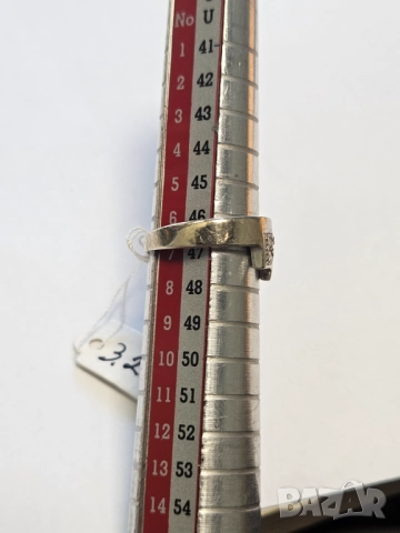 Дамски пръстен, бяло злато 585/14к 3.28гр, снимка 3 - Пръстени - 51531602