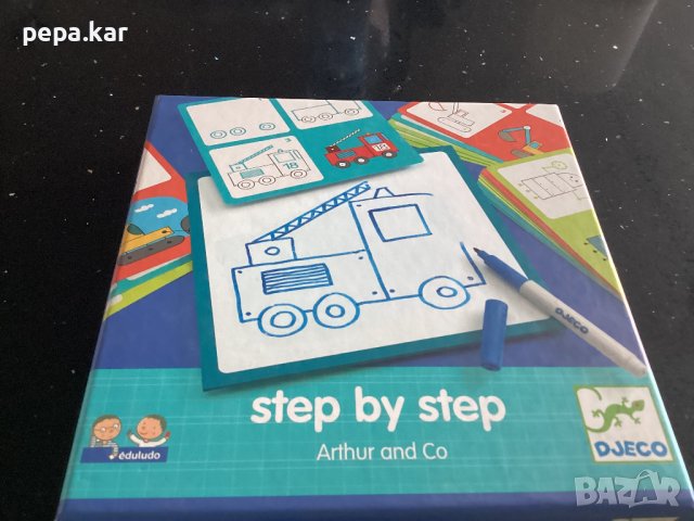 DJECO Step by step,комплект за рисуване стъпка по стъпка,нов,в кутия