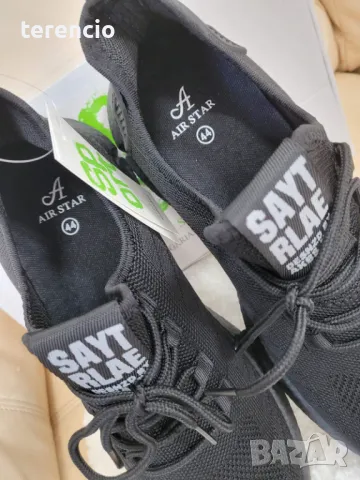 Нови черни маратонки , снимка 3 - Маратонки - 47364345