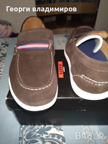 Lloyd оригинални мъжки обувки много красиви, естествена кожа и велур 