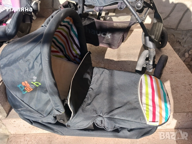 Детска количка 2 в 1 с летен и зимен кош, снимка 4 - Детски колички - 52814505