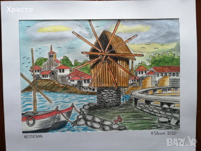 Картина Акварел 40 х 50 см, снимка 1