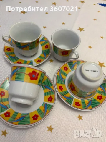 Разноцветни порцеланови чашки за кафе, снимка 3 - Чаши - 40447959