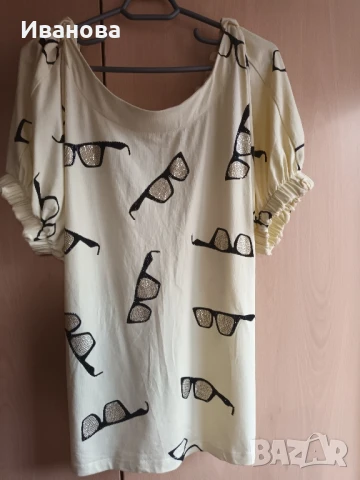 Кокетна и ефектна памучна туника 2ХЛ, снимка 2 - Туники - 51361163