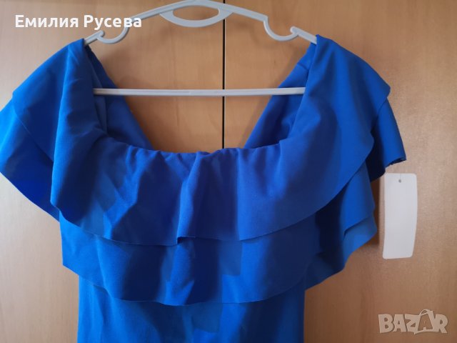  нова дамска рокля- кралско син цвят, снимка 3 - Рокли - 36807924