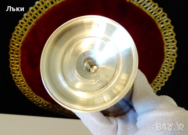 Калаена чаша за вино,сватбарска,кръчмарска картина. , снимка 5 - Антикварни и старинни предмети - 44116265