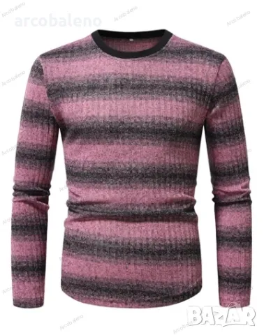 Мъжка блуза с кръгло деколте и дълъг ръкав, 4цвята , снимка 7 - Блузи - 48604944