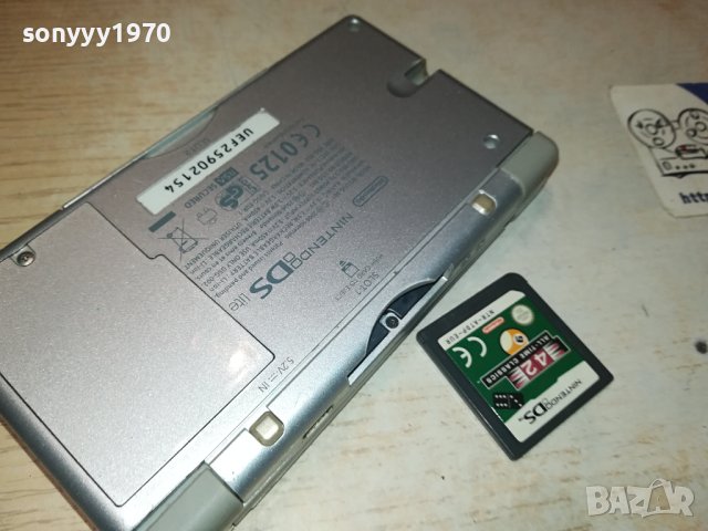 заявена-NINTENDO DS LITE silver+ИГРА 0701240124, снимка 4 - Nintendo конзоли - 43695032