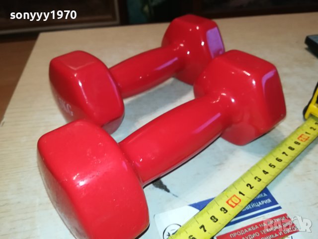 ГИРИ 2Х2,5КГ С ГУМЕНО ПОКРИТИЕ 0912232122, снимка 2 - Фитнес уреди - 43342800