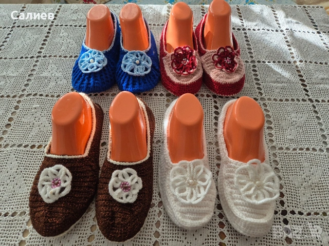 Дамски терлици с подметка, снимка 4 - Дамски чорапи - 53134722