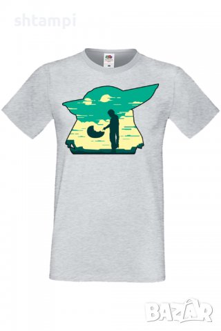 Мъжка тениска Star Wars mandalorian baby yoda 1,Междузвездни войни,Филм,Изненада,Подарък,Повод,, снимка 5 - Тениски - 37718105