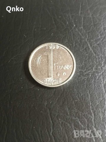 Белгия, 1 франк 1996, холандски текст, Belgium, Belgien