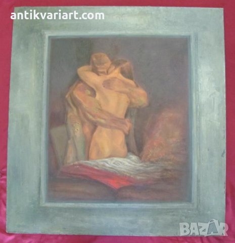 50-те Оригинална Картина масло върху фазер, снимка 10 - Картини - 26511864