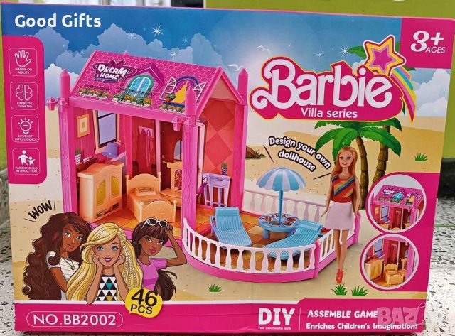 Къща за кукли Барби вила Villa Series Beach House, 46 части