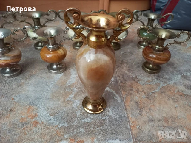 Десет броя фигури от оникс, снимка 2 - Статуетки - 52003989