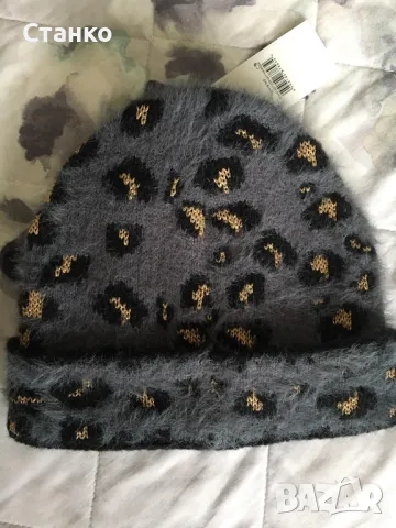 плетена шапка с ръкавици, снимка 4 - Шапки - 47749745