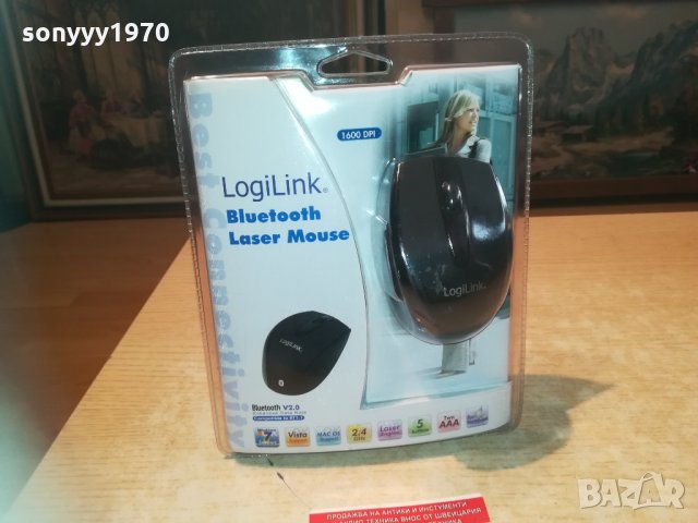 LOGILINK BLUETOOTH LASER MOUSE-ВНОС GERMANY 0404211804, снимка 2 - Клавиатури и мишки - 32422722