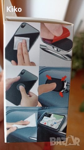 Magnetix - Магнитна поставка за телефон , снимка 3 - Калъфи, кейсове - 43909630