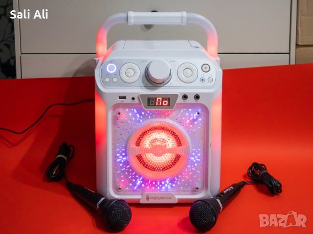 Singing Machine Groove караоке система Bluetooth LED светлини RCA, снимка 5 - Караоке - 52724710