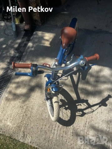 Детски алуминиев велосипед/колело BTWIN - 16” бели гуми, снимка 3 - Велосипеди - 53454662