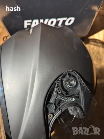 Каска за мотоциклети Favoto, XL (61 см), снимка 12 - Аксесоари и консумативи - 47538699