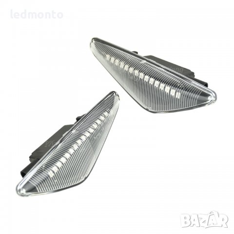 мигачи за BMW X5 E70 / X6 E71 / X3 F25 мигач бмв кристални, бели, снимка 3 - Части - 38007553