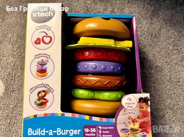 Нова VTech Baby Играчка за Създаване на Хамбургер 18+ месеца бебе, снимка 6 - Други - 43957732