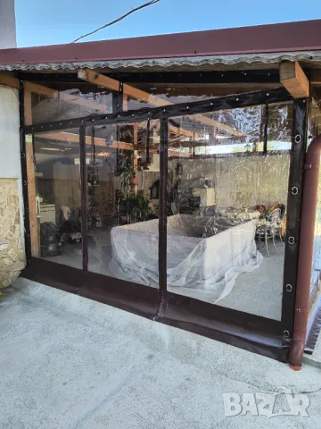 Ветроупорни завеси за навеси, снимка 7 - Градински мебели, декорация  - 48674626