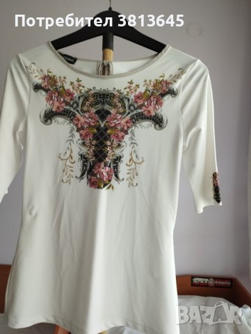 Дамска блуза с флорален мотив., снимка 1 - Други - 43087765