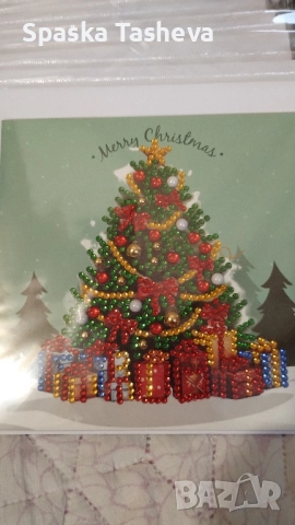 Коледни диамантени картички , снимка 9 - Декорация за дома - 52306814